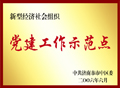 我院被授予党建工作示范点